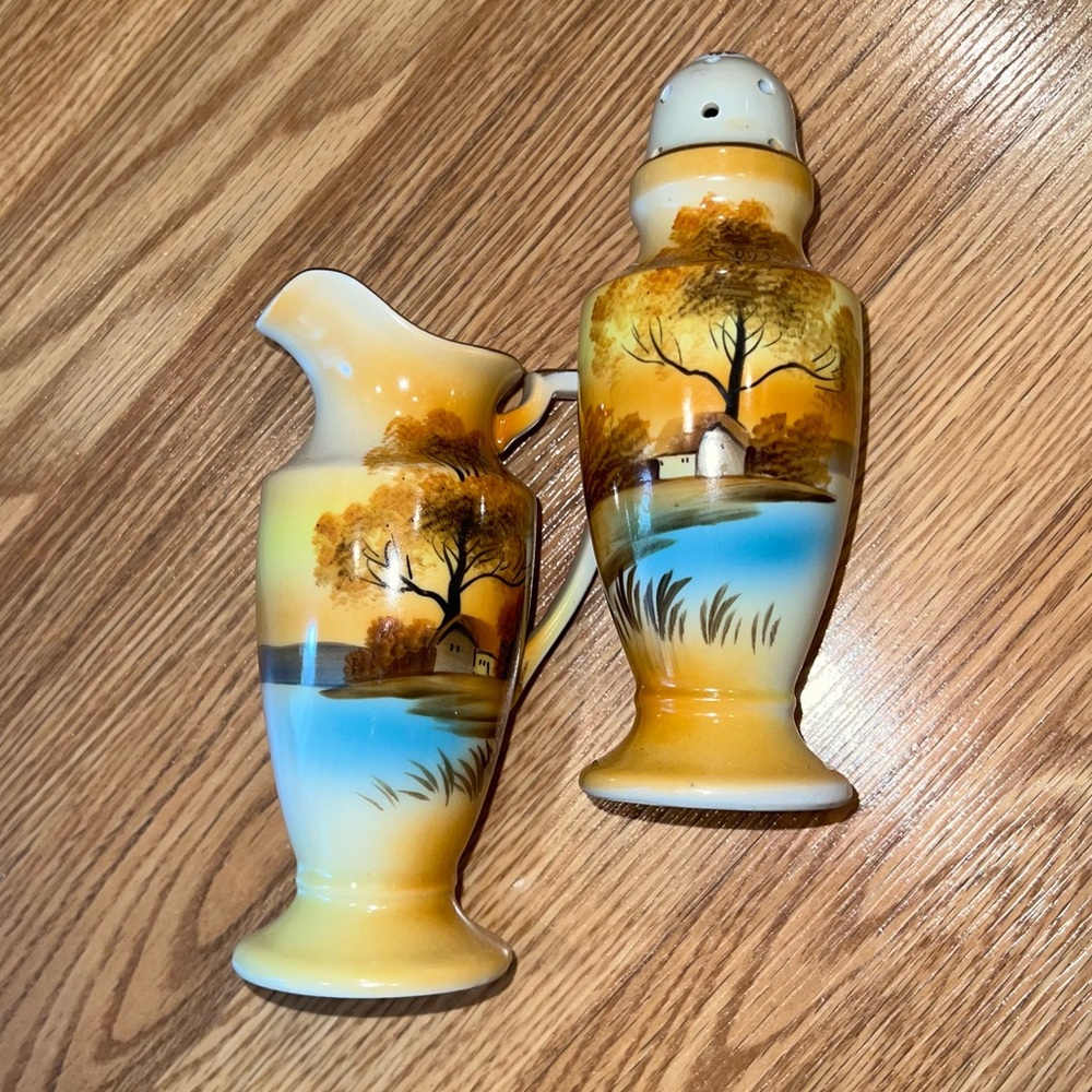 Vintage Noritake Tree In The Meadow Cream‎ Powder Sugar Shaker Muffineer